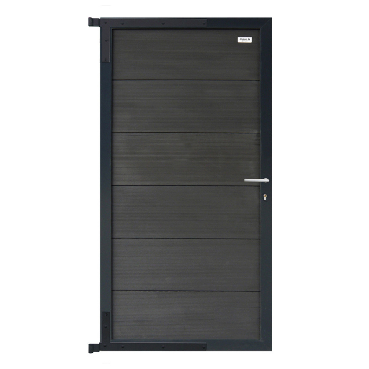 Elephant Tuindeur Forte Composiet Antraciet met Antraciet Frame 90x180cm